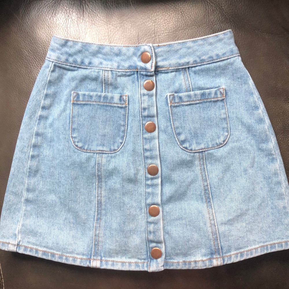 Brandy Melville Jean Skirt